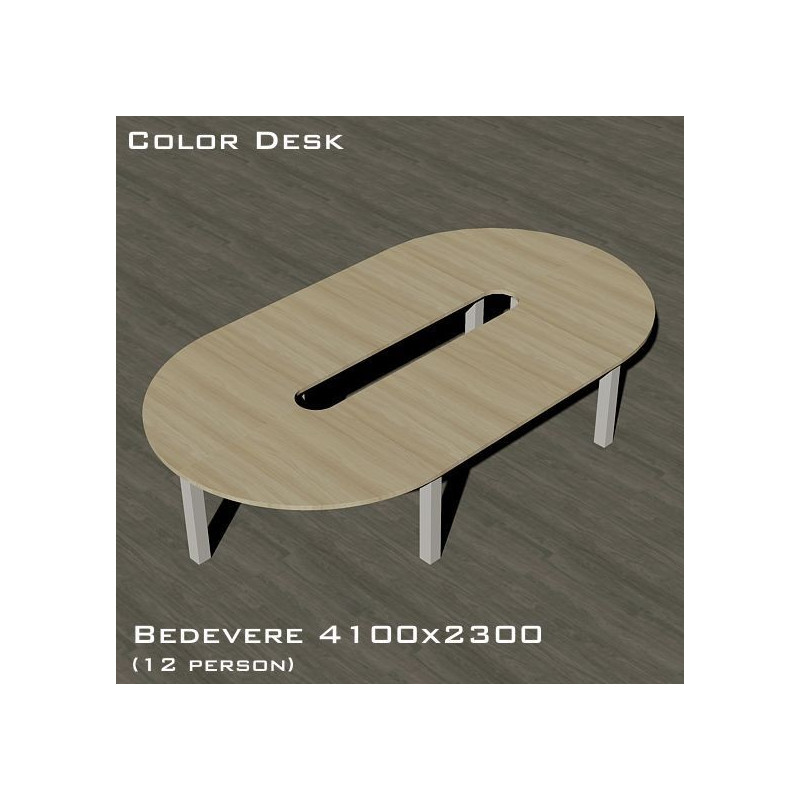 Bedevere 4100x2300 (Бедивер) стол овальный для переговоров и конференций на 12 человек Bedevere 4100x2300 (Бедивер) стол овальный для переговоров и конференций на 12 человек