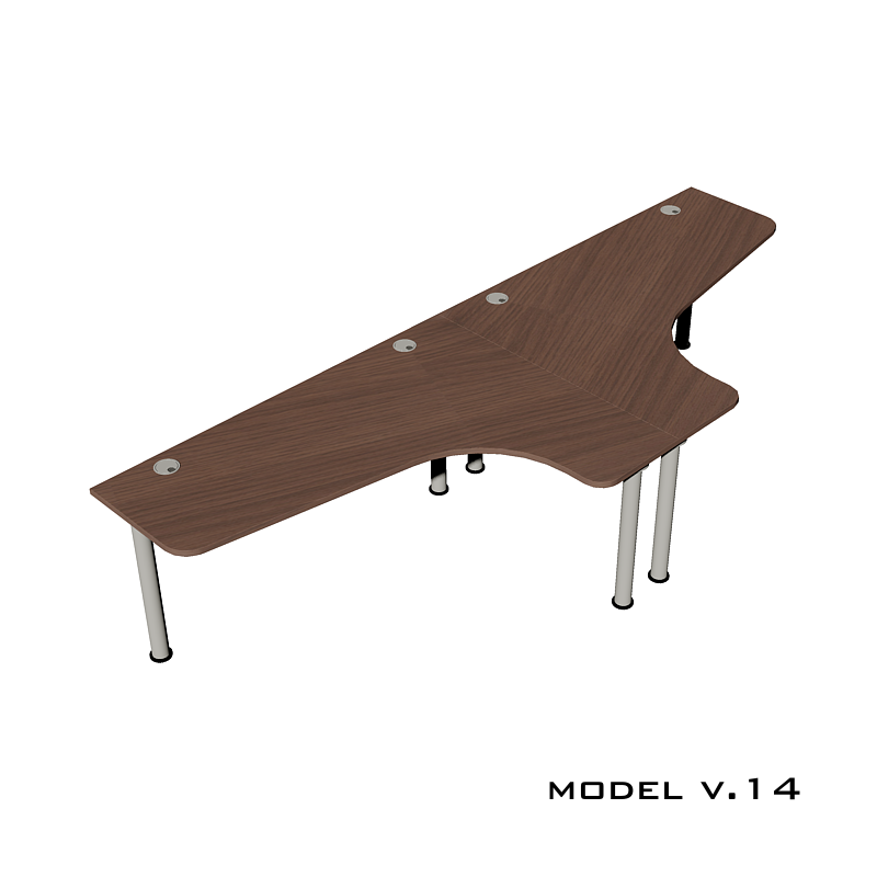 Стол для двоих детей Model v.14 на каркасных опорах Steel Pillars Стол для двоих детей Model v.14 на каркасных опорах Steel Pillars