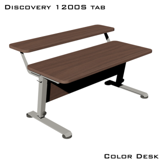 Стол-трансформер DISCOVERY 1200S с полкой с регулировкой высоты и наклона столешницы