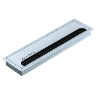 Лючок CD-Q280S (silver) встраиваемый в столешницу прямоугольный