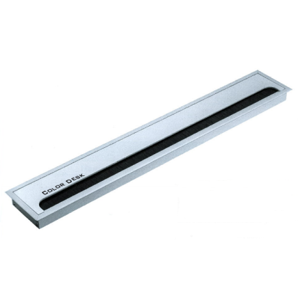 Лючок CD-Q500S (silver) встраиваемый в столешницу прямоугольный