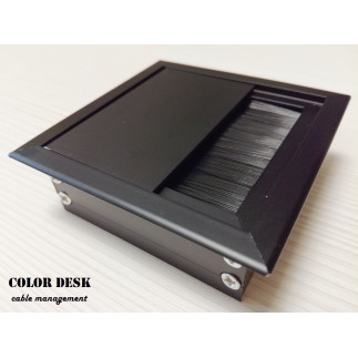 Лючок CD-MD80B (black) встраиваемый в столешницу квадратный