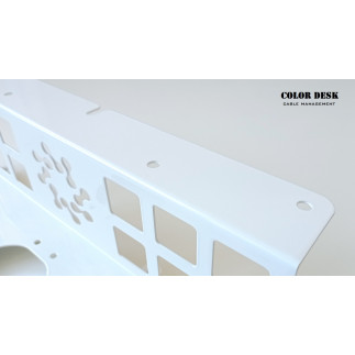 КАБЕЛЬ-КАНАЛ KM-350W (WHITE) ГОРИЗОНТАЛЬНЫЙ ПОЛУЗАКРЫТЫЙ БЕЛЫЙ