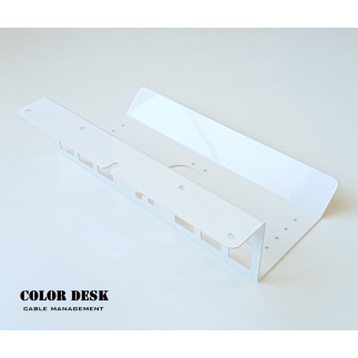 КАБЕЛЬ-КАНАЛ KM-350W (WHITE) ГОРИЗОНТАЛЬНЫЙ ПОЛУЗАКРЫТЫЙ БЕЛЫЙ