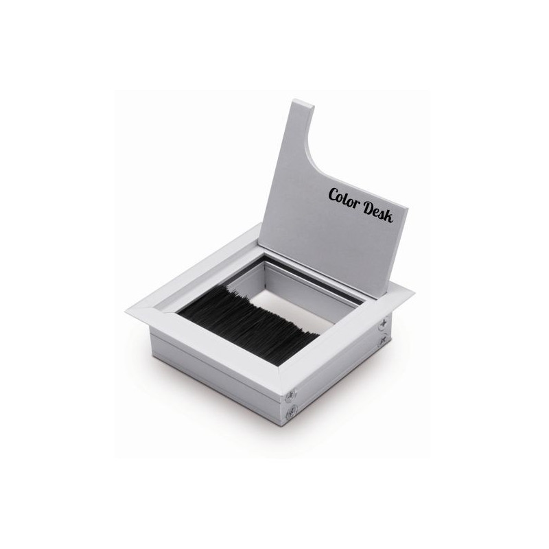 Лючок CD-Q80S (silver) встраиваемый в столешницу квадратный Лючок CD-Q80S (silver) встраиваемый в столешницу квадратный