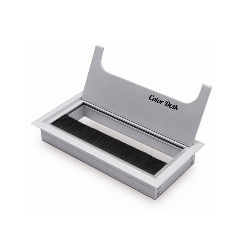 Лючок CD-Q160S (silver) встраиваемый в столешницу прямоугольный Лючок CD-Q160S (silver) встраиваемый в столешницу прямоугольный