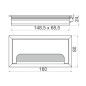 Лючок CD-Q160B (black) встраиваемый в столешницу прямоугольный Лючок CD-Q160B (black) встраиваемый в столешницу прямоугольный