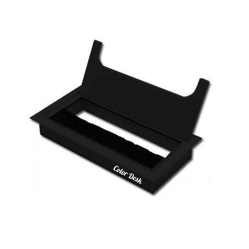 Лючок CD-Q160B (black) встраиваемый в столешницу прямоугольный Лючок CD-Q160B (black) встраиваемый в столешницу прямоугольный