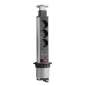Розетка CD-3R2USB60B (black) встраиваемая в столешницу  Розетка CD-3R2USB60B (black) встраиваемая в столешницу